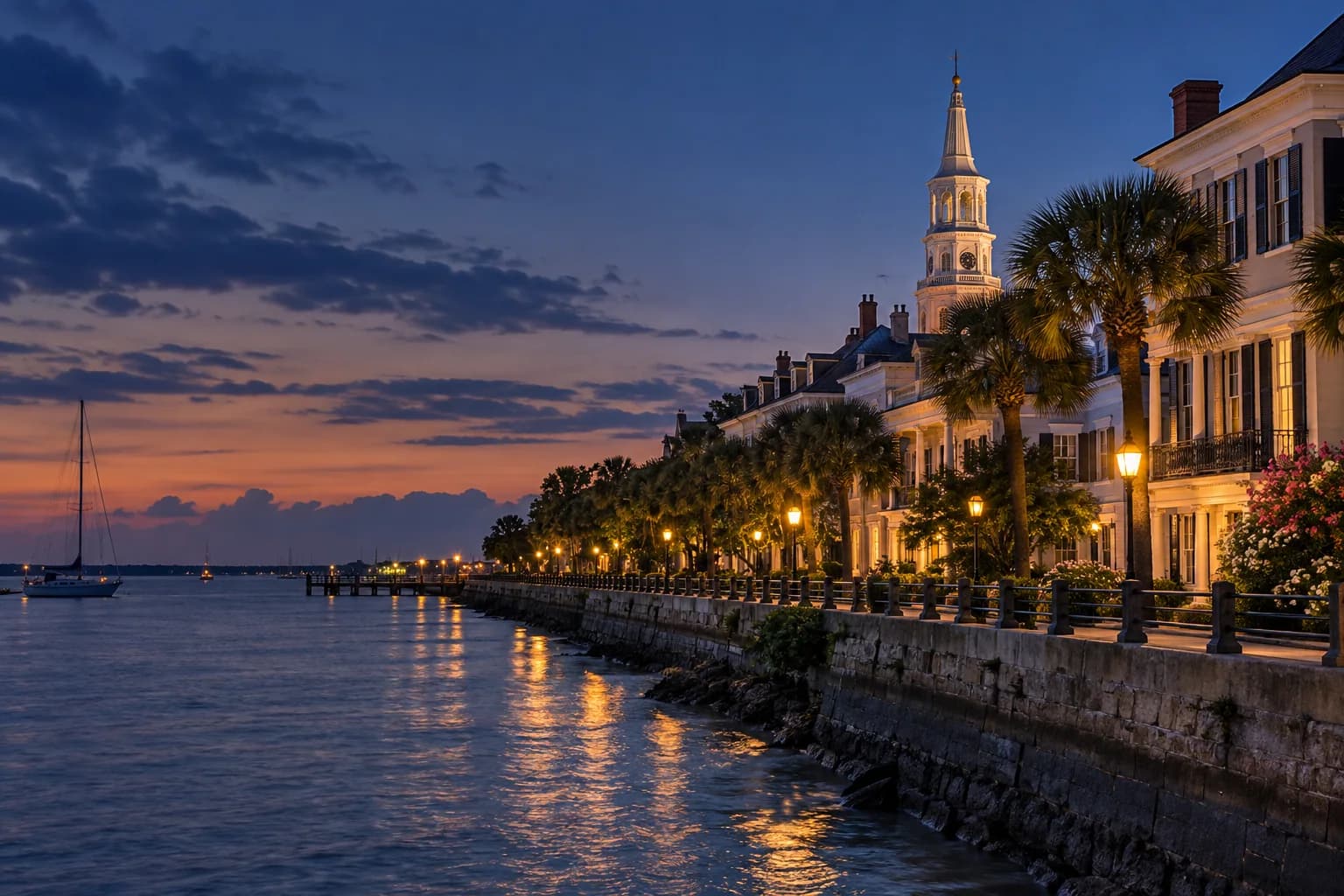 Charleston destination skyline and city atmosphere